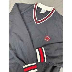 Vintage Converse All Star Chuck Taylor Nylon Windbreaker‎ Pullover Black Mens M